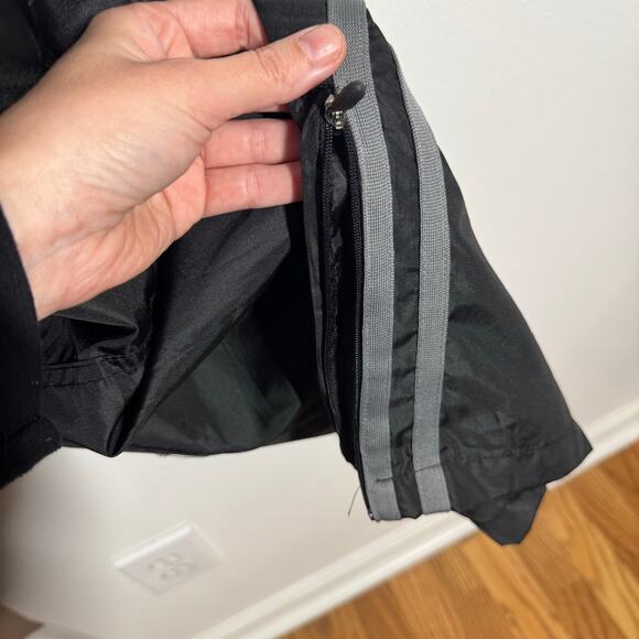 Starter Track Pant Men 2XL Gray Black Polyester Lined Windbreaker Logo Baggy Zip - Picture 9 of 9